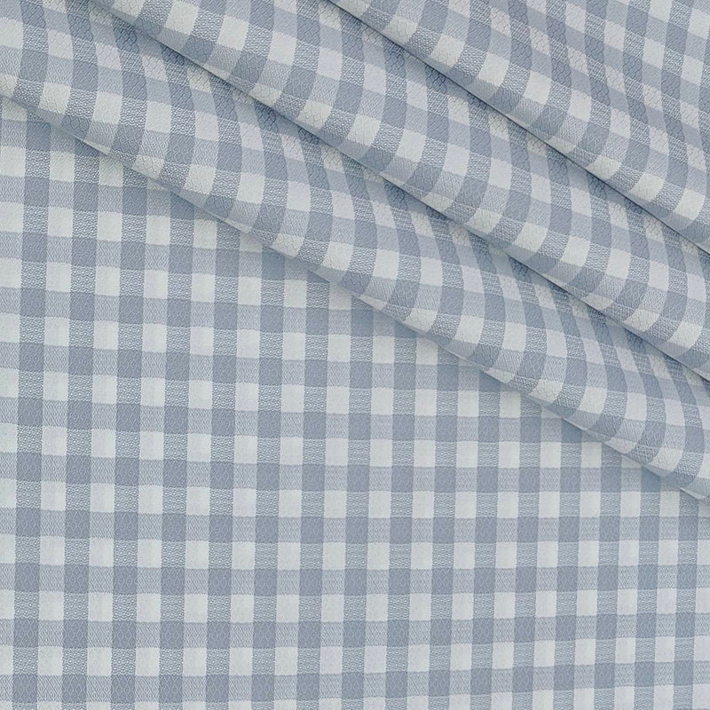 Shirt Fabric Raymond 100% Giza Cotton Check Colour Grey N White