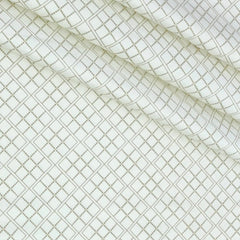 Shirt Fabric Raymond 60s Giza Cotton Print Colour Brown N White