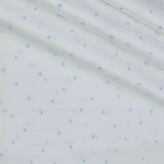 Shirt Fabric Raymond 100% Giza Cotton Jacquard Colour White N Blue