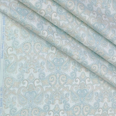 Shirt Fabric Raymond 100% Giza Cotton Premium Print Colour Pistachio Green