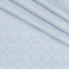 Shirt Fabric Raymond 100% Giza Cotton Premium Jacquard Colour Light Blue