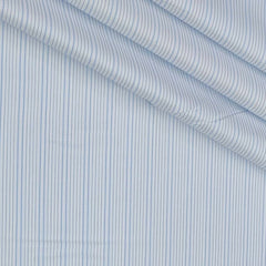 Shirt Fabric Raymond 100% Giza Cotton Premium Stretchable Pin Lining Colour Blue