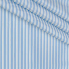 Shirt Fabric Soktas 140/2 Giza Cotton Lining Colour Blue N White