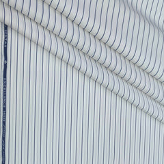 Shirt Fabric Soktas 140/2 Giza Cotton Lining Colour Blue N White