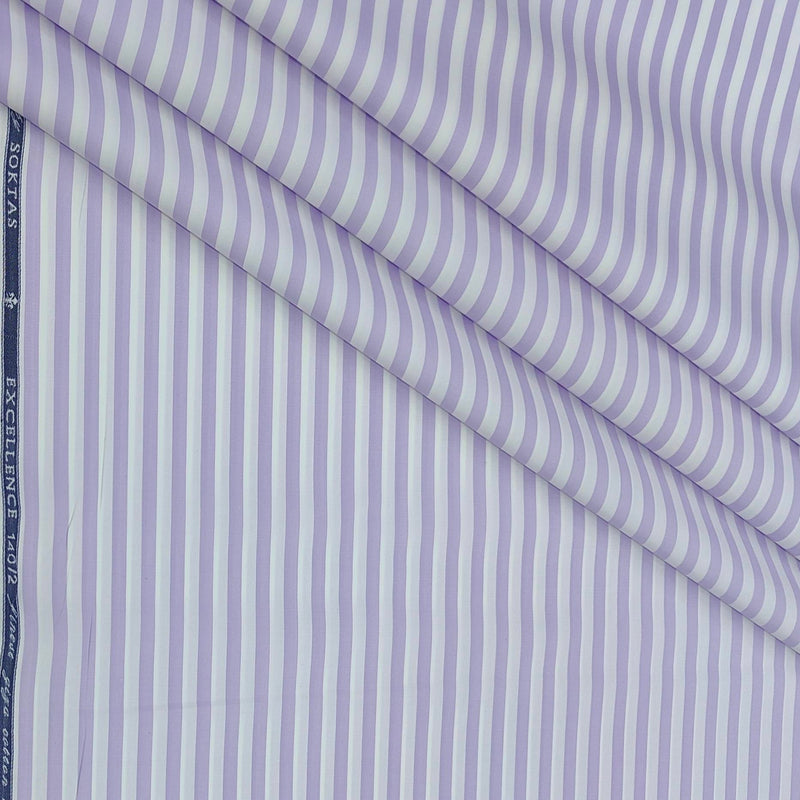 Shirt Fabric Soktas 140/2 Giza Cotton Lining Colour Soft Purple