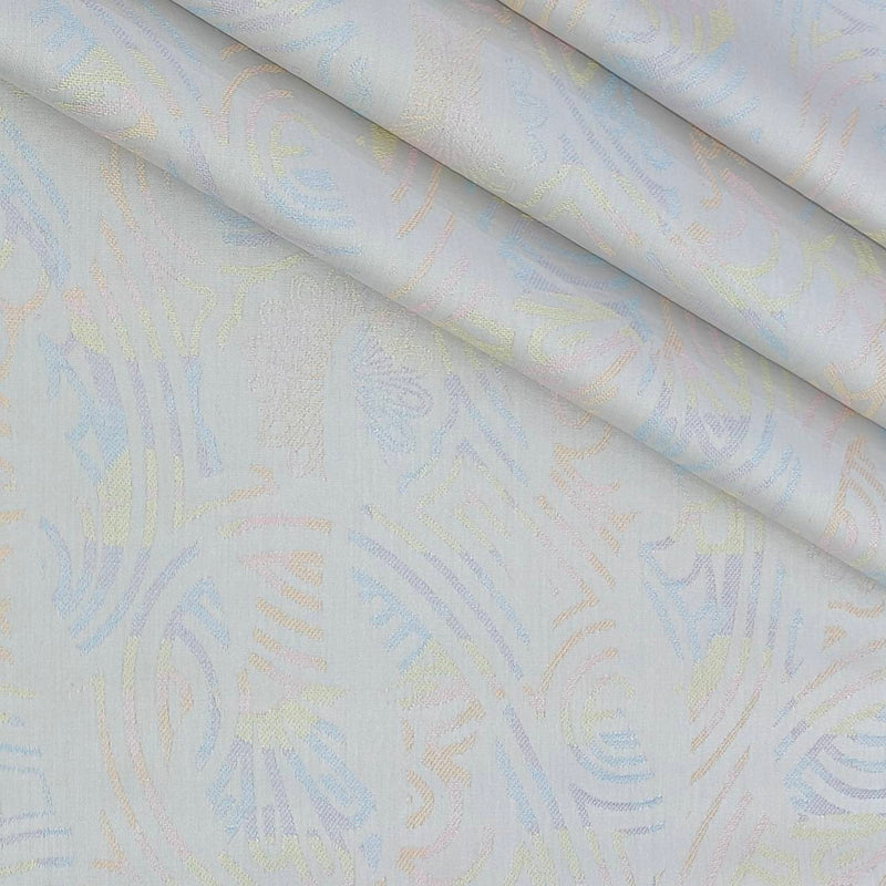 Shirt Fabric Soktas Finest 80s Giza Cotton Jacquard Colour Peach,Purple N Ash White