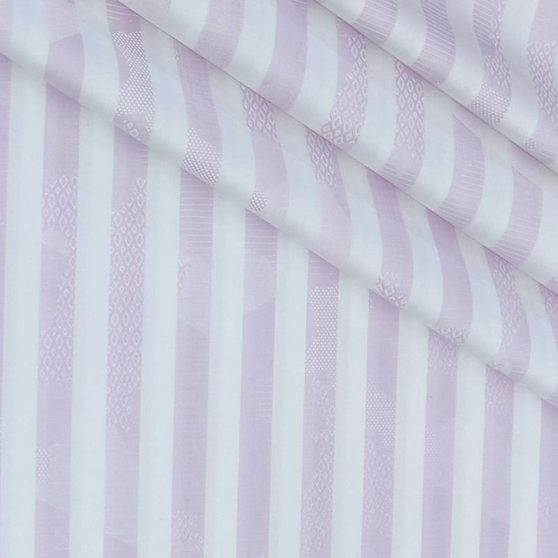 Shirt Fabric Soktas Finest 80s Giza Cotton Jacquard Colour Lavender