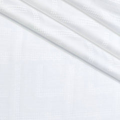Shirt Fabric Soktas Finest 80s Giza Cotton Jacquard Colour White