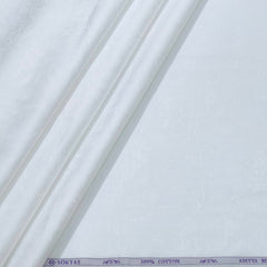 Shirt Fabric Soktas Finest 80s Giza Cotton Jacquard Colour White