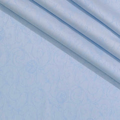 Shirt Fabric Soktas Finest 80s Giza Cotton Jacquard Colour Sky Blue
