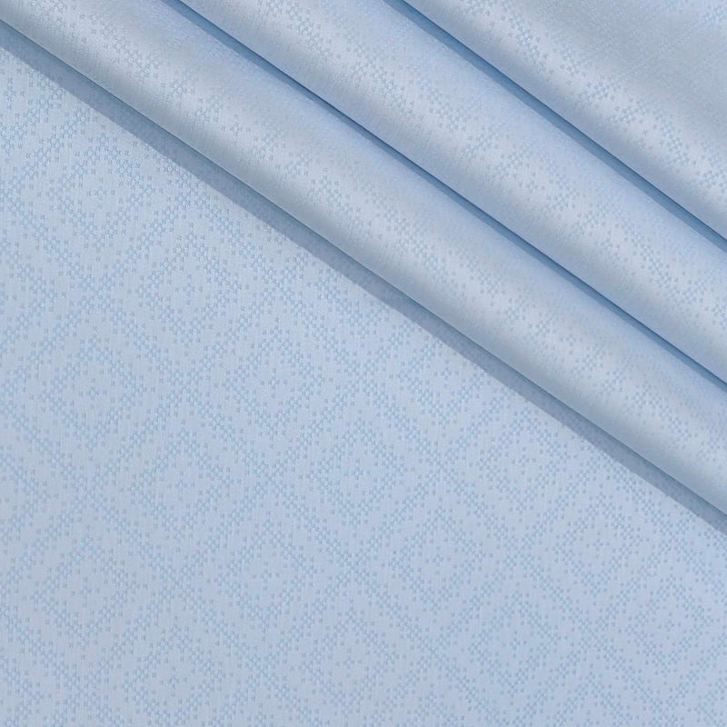 Shirt Fabric Soktas Finest 80s Giza Cotton Jacquard Colour Baby Blue