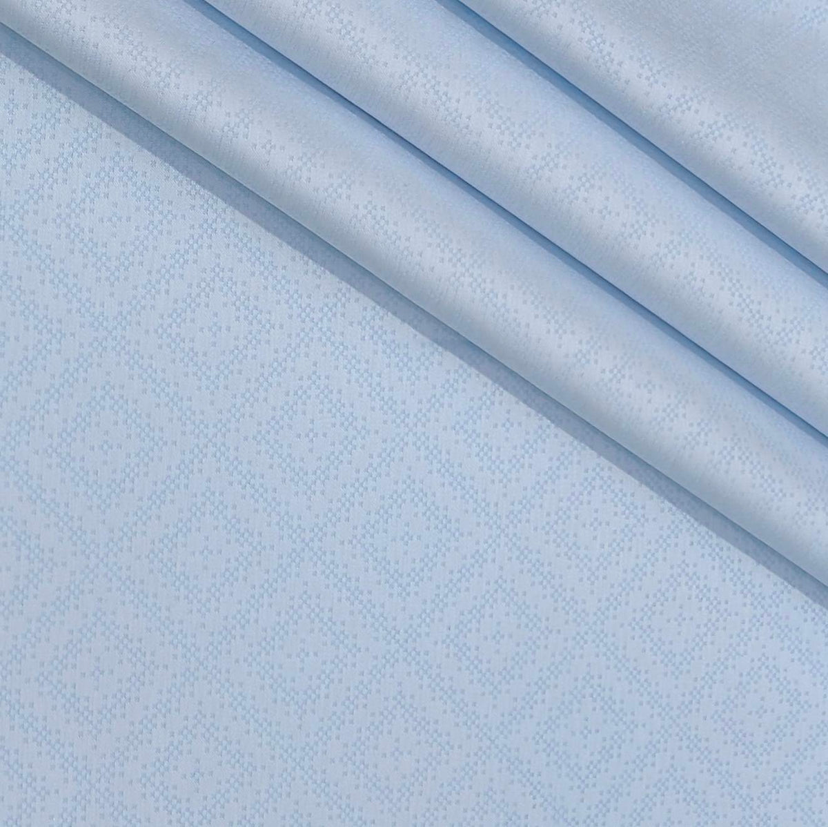 Shirt Fabric Soktas Finest 80s Giza Cotton Jacquard Colour Baby Blue
