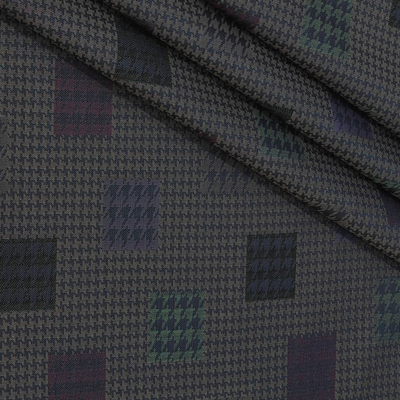 Shirt Fabric Soktas Finest 80s Giza Cotton Jacquard Colour Mocha Brown