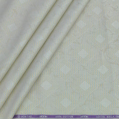Shirt Fabric Soktas Finest 80s Giza Cotton Jacquard Colour Ash Brown