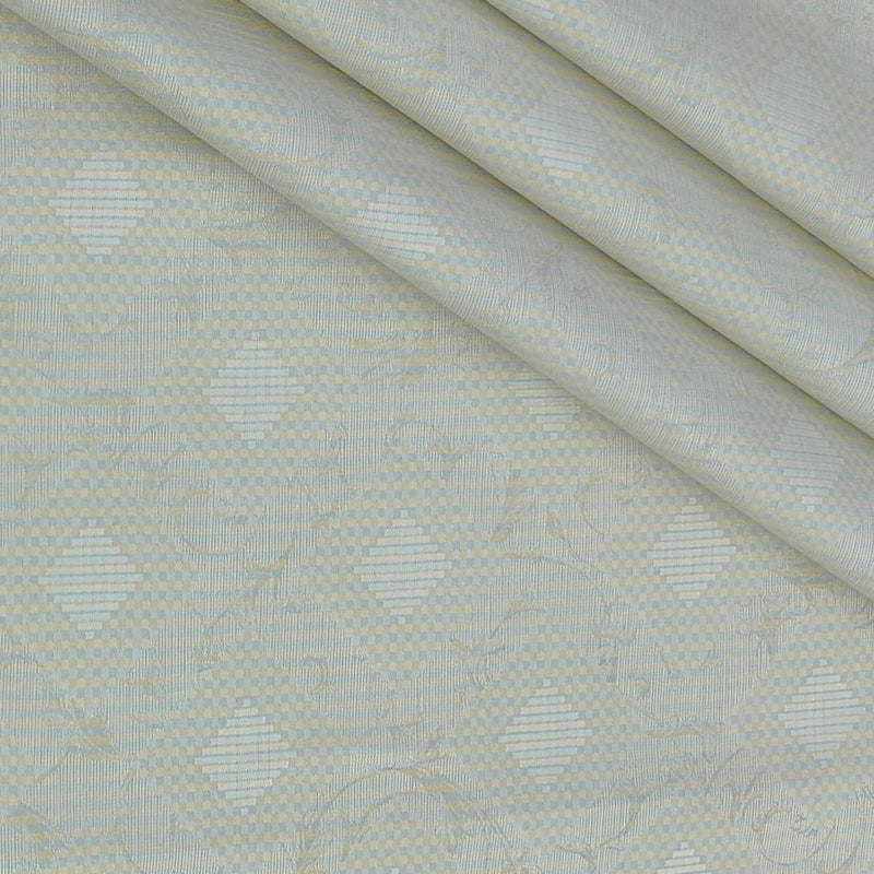 Shirt Fabric Soktas Finest 80s Giza Cotton Jacquard Colour Ash Brown