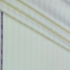 Shirt Fabric Soktas Finest 80s Giza Cotton Jacquard Colour Ash Cream