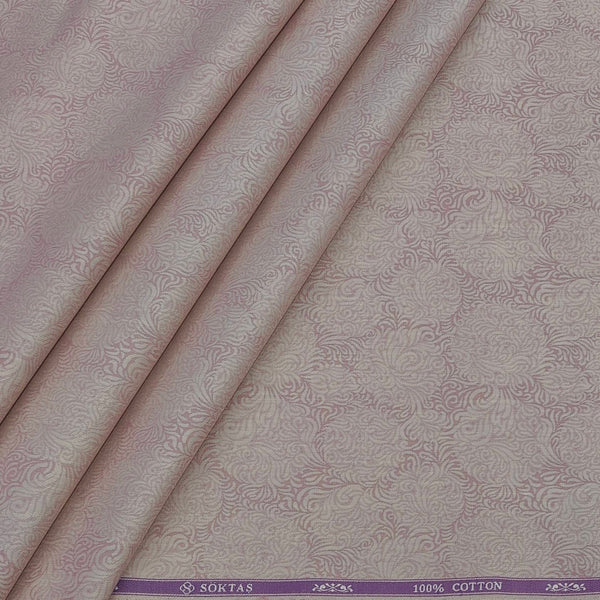 Shirt Fabric Soktas Finest 80s Giza Cotton Jacquard Colour Light Taupe