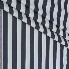 Shirt Fabric Soktas Finest 80s Giza Cotton Broad Patta Colour Black N White