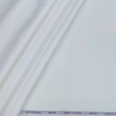 Shirt Fabric Soktas Finest 80s Giza Cotton Check With Dobby Colour White
