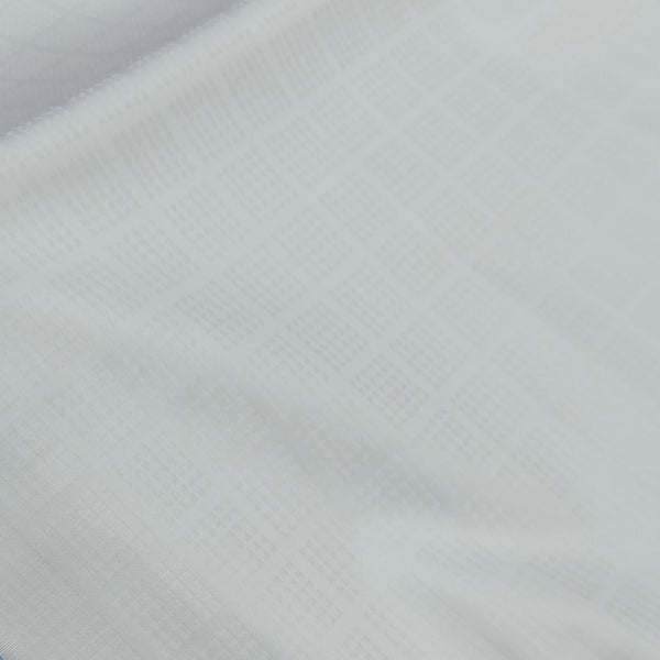 Shirt Fabric Soktas Finest 80s Giza Cotton Check With Jacquard Colour White