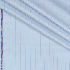 Shirt Fabric Soktas Finest 80s Giza Cotton Broad Lining Colour Light Blue