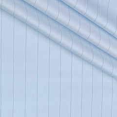 Shirt Fabric Soktas Finest 80s Giza Cotton Broad Lining Colour Light Blue