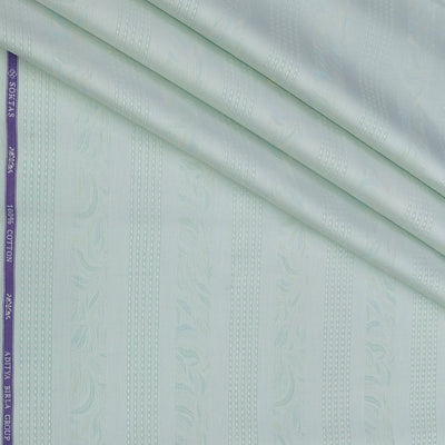 Shirt Fabric Soktas Finest 80s Giza Cotton Jacquard Colour Pistachio Green