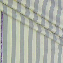 Shirt Fabric Soktas Finest 80s Giza Cotton Broad Patta Colour Grey N Cream