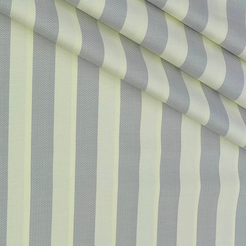 Shirt Fabric Soktas Finest 80s Giza Cotton Broad Patta Colour Grey N Cream