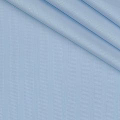 Shirt Fabric Soktas Finest 80s Giza Cotton Patta Lining With Jacquard Color Blue