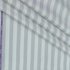 Shirt Fabric Soktas 2/100s  Finest Giza Cotton Patta Lining With Jacquard Color Grey N White