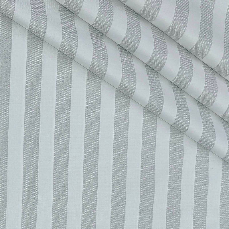 Shirt Fabric Soktas 2/100s  Finest Giza Cotton Patta Lining With Jacquard Color Grey N White