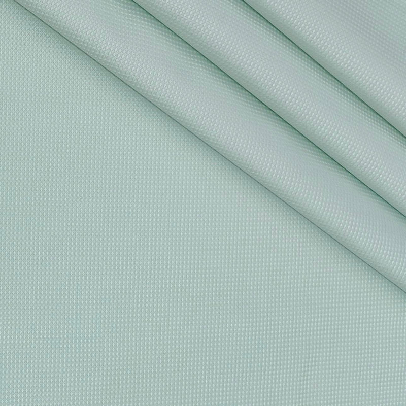Shirt Fabric Soktas Finest 80s Giza Cotton Jacquard Colour Sea Green