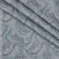Shirt Fabric Soktas Finest 80s Giza Cotton Digital Print Colour Greyish Green
