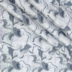 Shirt Fabric Soktas Finest 80s Giza Cotton Digital Print Colour Grey
