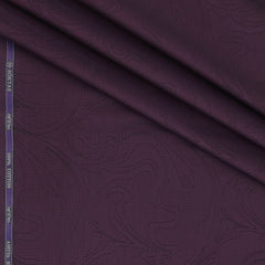 Shirt Fabric Soktas Finest 80s Giza Cotton Jacquard Colour Dark Purple