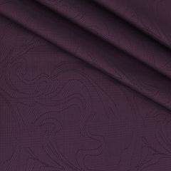 Shirt Fabric Soktas Finest 80s Giza Cotton Jacquard Colour Dark Purple