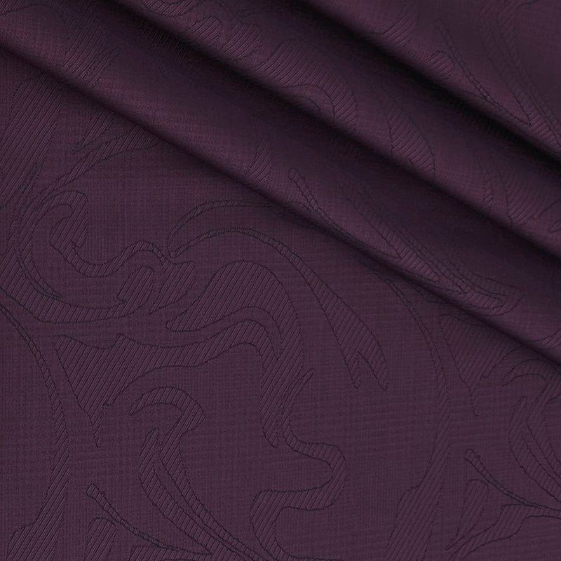 Shirt Fabric Soktas Finest 80s Giza Cotton Jacquard Colour Dark Purple