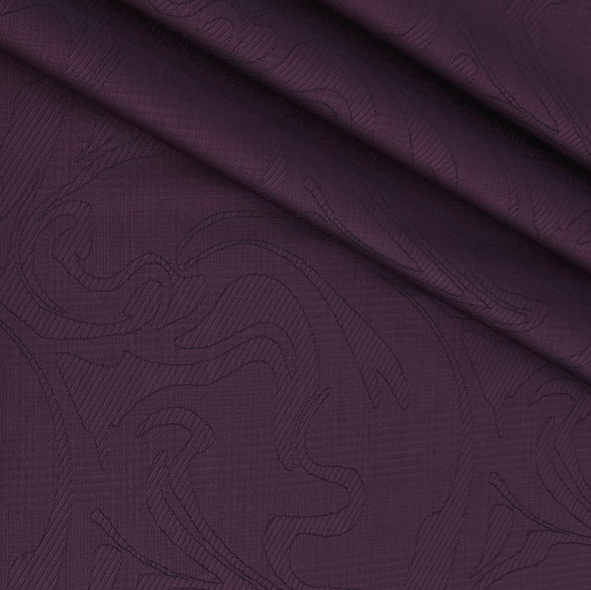 Shirt Fabric Soktas Finest 80s Giza Cotton Jacquard Colour Dark Purple