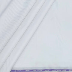 Shirt Fabric Soktas Finest 80s Giza Cotton Jacquard Colour White