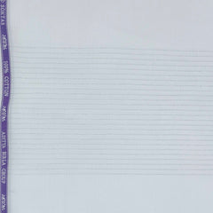 Shirt Fabric Soktas Finest 80s Giza Cotton Jacquard Colour White