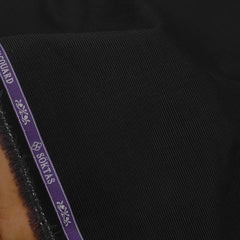 Shirt Fabric Soktas Finest 80s Giza Cotton Jacquard Colour Dull Black