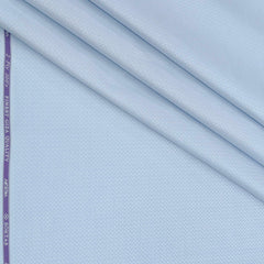 Shirt Fabric Soktas 2/100s  Finest Giza Cotton Jacquard Color Light Blue