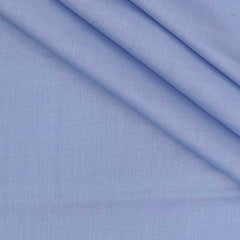 Soktas Men's Finest 60s Giza Cotton FIll a Fill Light Plain Shirt fabric Colour Light Blue