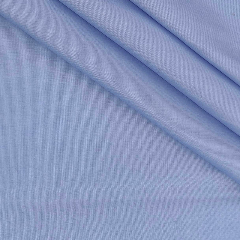 Soktas Men's Finest 60s Giza Cotton FIll a Fill Light Plain Shirt fabric Colour Light Blue