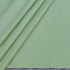Soktas Men's Finest 60s Giza Cotton FIll a Fill Light Plain Shirt fabric Colour Green