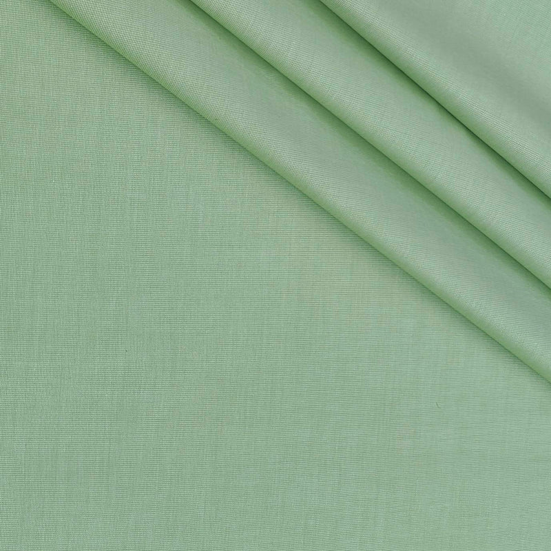 Soktas Men's Finest 60s Giza Cotton FIll a Fill Light Plain Shirt fabric Colour Green