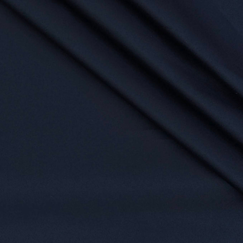 Shirt Fabric Soktas 80s Giza Cotton Plain Colour Dark Blue