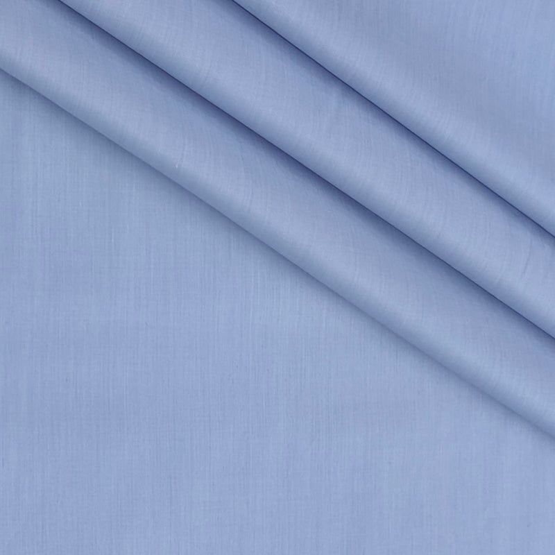 Shirt Fabric Soktas 2/120s Finest Giza Cotton Plain Colour Blue