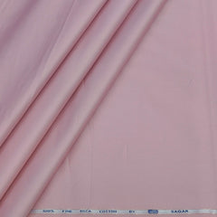 Kurta Pajama Fabric ManTire 100% Cotton Premium Plain Colour Blush Pink